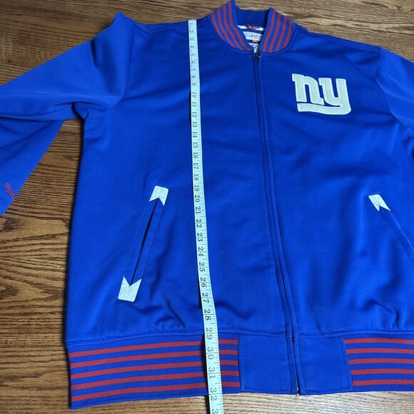 Mitchell & Ness New York Giants NFL Jackets for sale | eBay New York Giants Jacket Mens 3XL Mitchell And Ness 1925 Blue NFL Throwbacks XXXL
